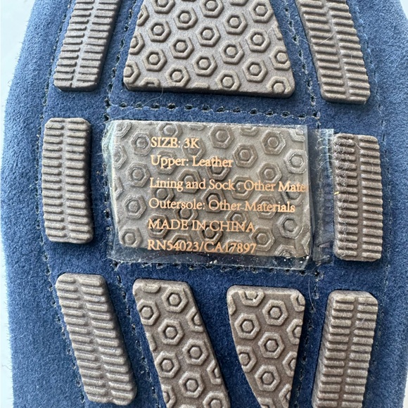 Janie and Jack Navy Blue Suede Driving Shoes Loafers | 3 K NWOT - Picture 9 of 13